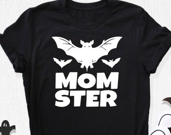 Momster Shirt, Halloween Mom Shirt, Halloween Mama Shirt, Halloween Costume, Halloween Shirt, Spooky Mama Shirt, Mom Shirt, Mama Shirt