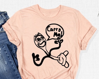 Disney Pixar Toy Story Forky Shirts, Forky Carry Me T-Shirt, Forky Kids and Toddler Shirt, Baby Character Shirt, Family Disney Toy Story Tee