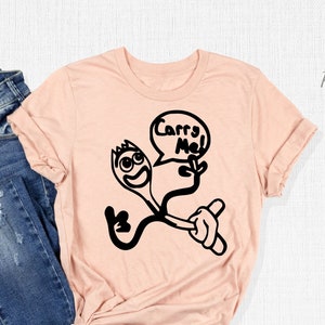 Disney Pixar Toy Story Forky Shirts, Forky Carry Me T-Shirt, Forky Kids and Toddler Shirt, Baby Character Shirt, Family Disney Toy Story Tee