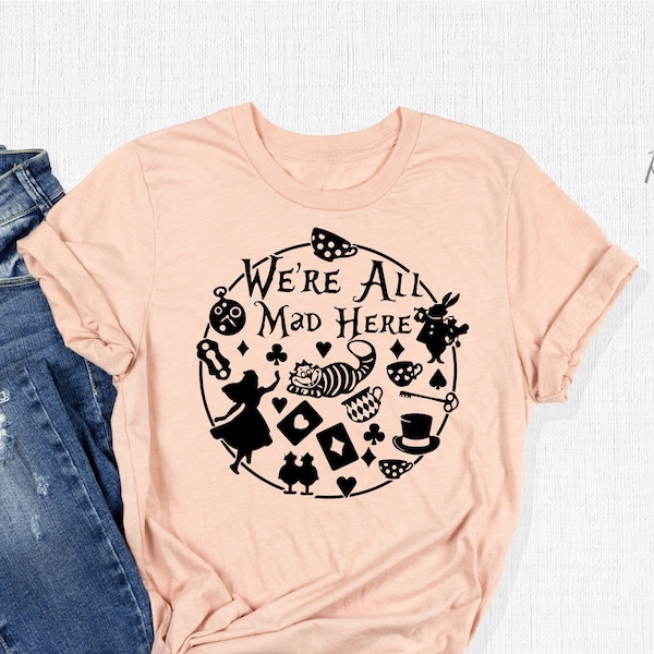 Womens Chesire Cat, Alice In Wonderland, We're All Mad - Foto 9