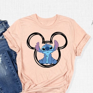 Stitch Mickey Mouse Head T-Shirts, Disney Family Shirt, Gift For Her, Disneyworld Tee, Lilo and Stitch Tee, Im Going To Disney Stitch Outfit