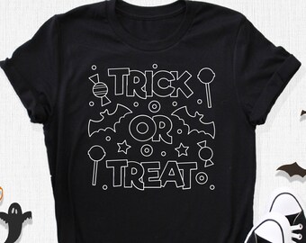 Trick or Treat, Trick or Treat Shirt, Halloween Shirt, Halloween Party Shirt, Halloween Gifts, Halloween Costume, Spooky Shirt, Spooky Gifts