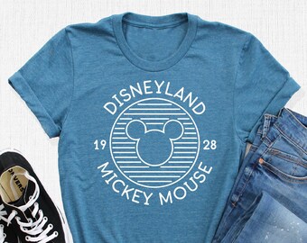 Disneyland Mickey Mouse 1928 T-Shirts, Disney Mickey Head Shirt, Disney Mickey Outfit, Disneyland Trip Man Shirt Gift, Mickey Mouse 1928 Tee