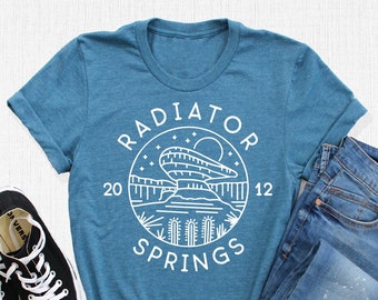 Radiator Springs T-Shirts, Disney Inspired Shirt, Est. 2012 California Radiator Theme Park Tee, Radiator Springs Racers California Adventure
