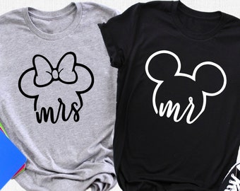 Mickey Mr Shirt, Minnie Mrs Shirt, Disney Couple Shirt, Valentine's Day Shirt, Valentine's Day Gift, Disney Matching Shirt, Disney Shirt