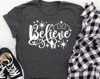 Disney Believe Shirt, Disney Shirts, Minnie Shirts, Minnie Mouse Shirt, Disneyworld Tee, Disney Shirt For Women, Believe Shirt
