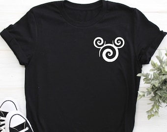 Pocket Mickey Head Shirt, Mickey Head Shirt, Mickey Ear Shirt, Disneyworld Shirts for Trip, Disney Mickey Shirt, Disney Trip Shirt