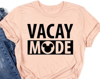 Disney Vacay Mode Shirt, Disney Shirts, Mickey Vacay Mode Shirts, Vacation Shirt, Disneyworld Tee, Disney Trip Shirt, Family Vacation