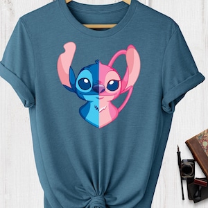 Lilo And Stitch Shirt, Disney Family Shirt, Family Vacation, Women&#39;s Disney Shirt, Stitch Shirt, Angel Shirt, Stitch And Angel Shirt
