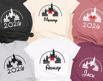 Disney Castle Family Shirt, Disney Vacation Shirt, Retro Castle 2026, Disney Mickey Minnie Shirt, Disneyland Shirt, Magic Kingdom Shirt