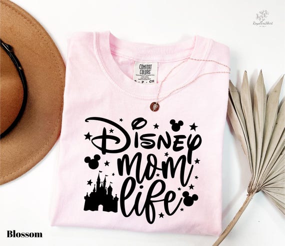 Comfort Colors Disney Mom Life T-Shirt, Disney World Mom Shirt, Disney Trip Family Shirts, Disney Mom Gift Tee, Mickey Ears Shirt