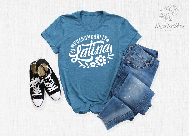 Phenomenally Latina T-Shirt, Hispanic Shirt, Melanin Shirt, Educated Hispanic Tee, Cute Mexican Shirt, Proud Latina Shirt, Power Latina Gift image 2