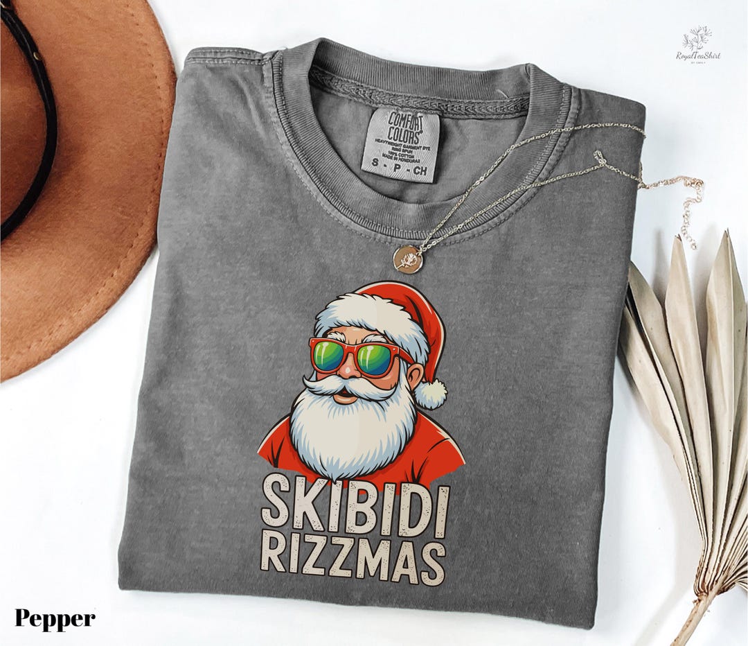 Skibidi Rizzmas Santa Christmas Tee, Funny Skibidi Party Shirt, Rizz ...
