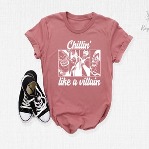 Chillin Like A Villain Shirt, Villain Shirt, Disney Villain Shirt, Disney Shirt, Disney Tshirts, Disney Halloween Shirt, Halloween Shirt Bild 2