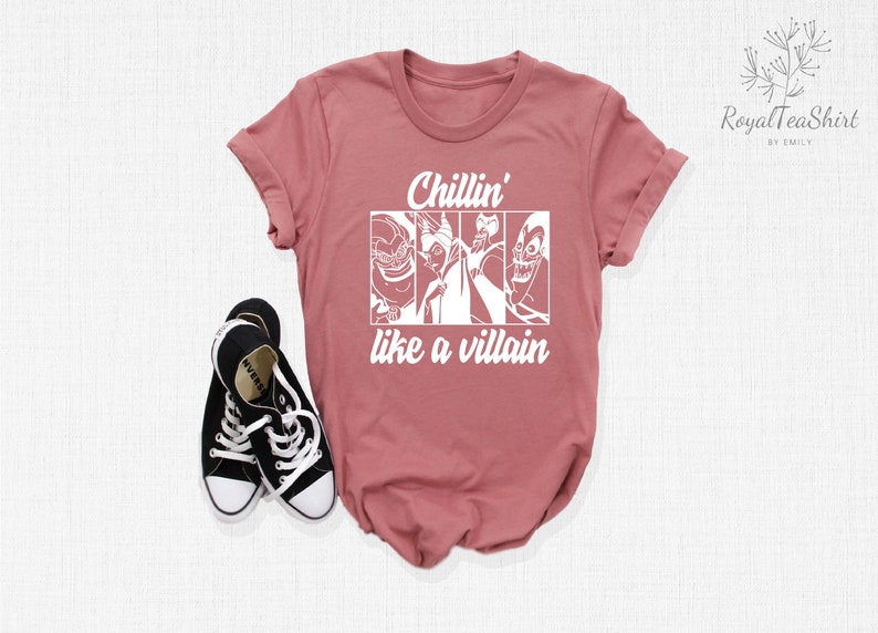 Chillin Like A Villain Shirt, Villain Shirt, Disney Villain Shirt, Disney Shirt, Disney Tshirts, Disney Halloween Shirt, Halloween Shirt Bild 2