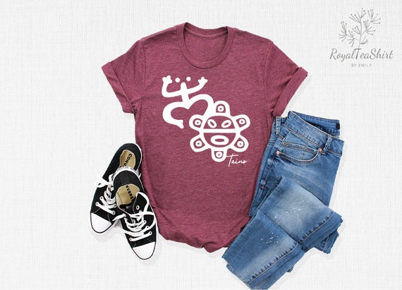 Puerto Rico Taino T-Shirt, Coqui Frog Shirts, Taino Symbol Shirt, Boricua Outfit, Taino Sun Shirt, Puerto Rico Shirt, Sol Taino Sun Logo Tee