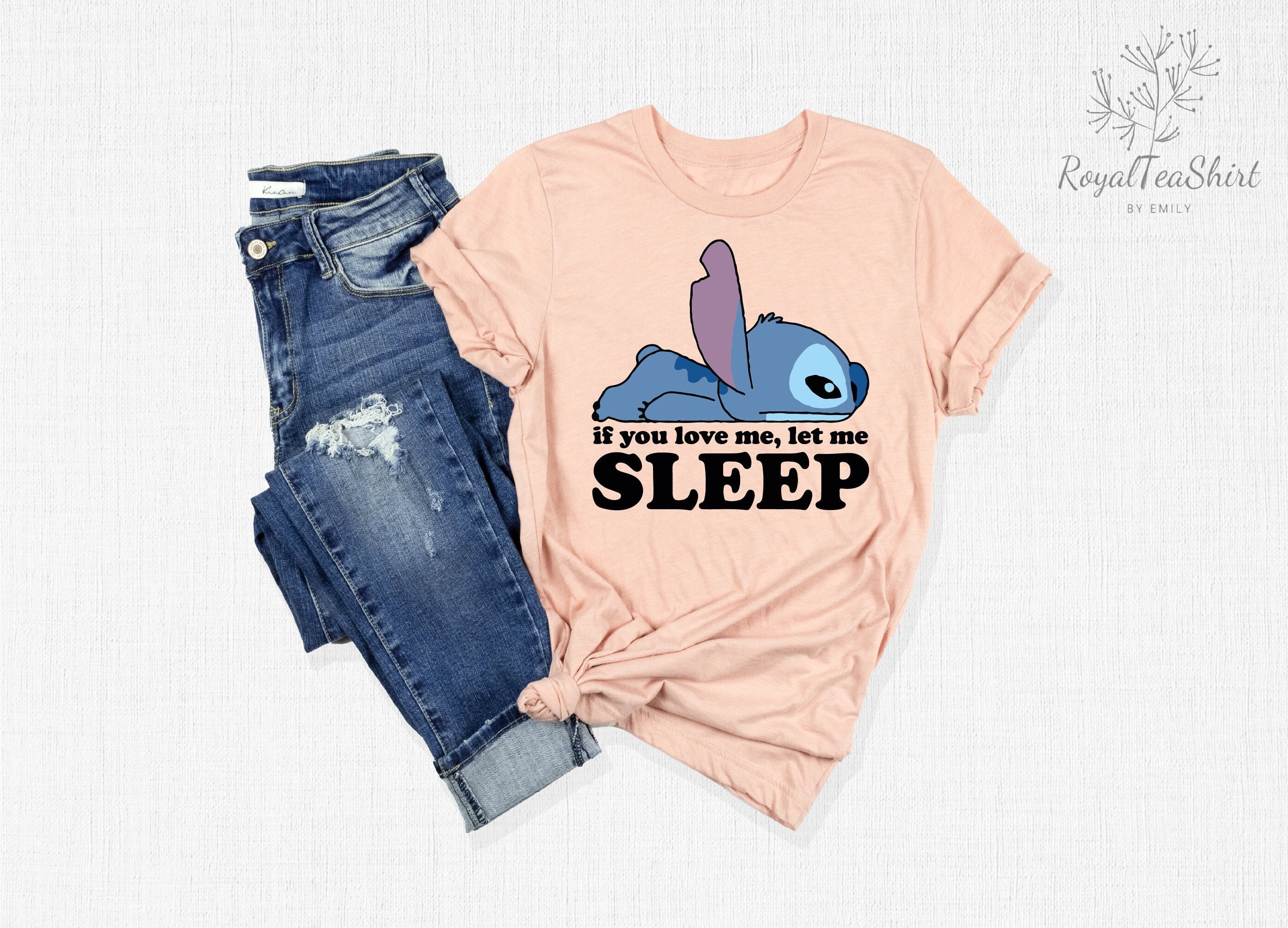 Stitch If You Love Me Let Me Sleep T-shirt, Sleepy Stitch Tee
