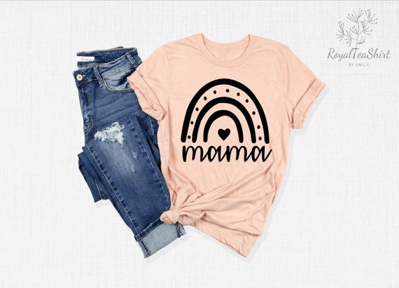 Mama Shirt, Mama Rainbow Shirt, Cute Mom Shirt, Mom Shirt, Mom Life Shirt, Mother's Day Shirt, Mother's Day Gift, Mommy Shirt, Gift For Mom