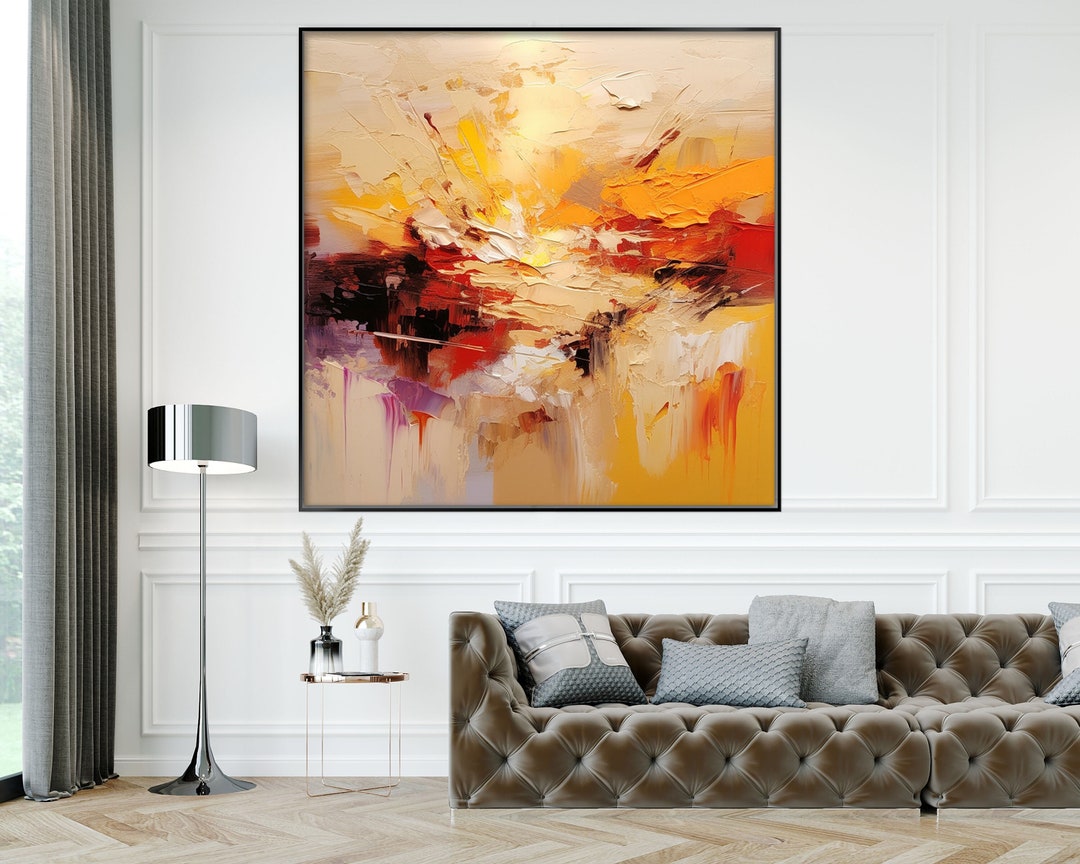 100 Handmade, Original Modern Art, Acrylic Abstract Oil Painting