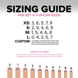 press on nails sizing guide