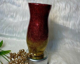 Vase en verre, décoration d'intérieur, vase scintillant, écrin de fleurs, décoration de douche, anniversaire, pièce maîtresse, shower de bébé, anniversaire de mariage,