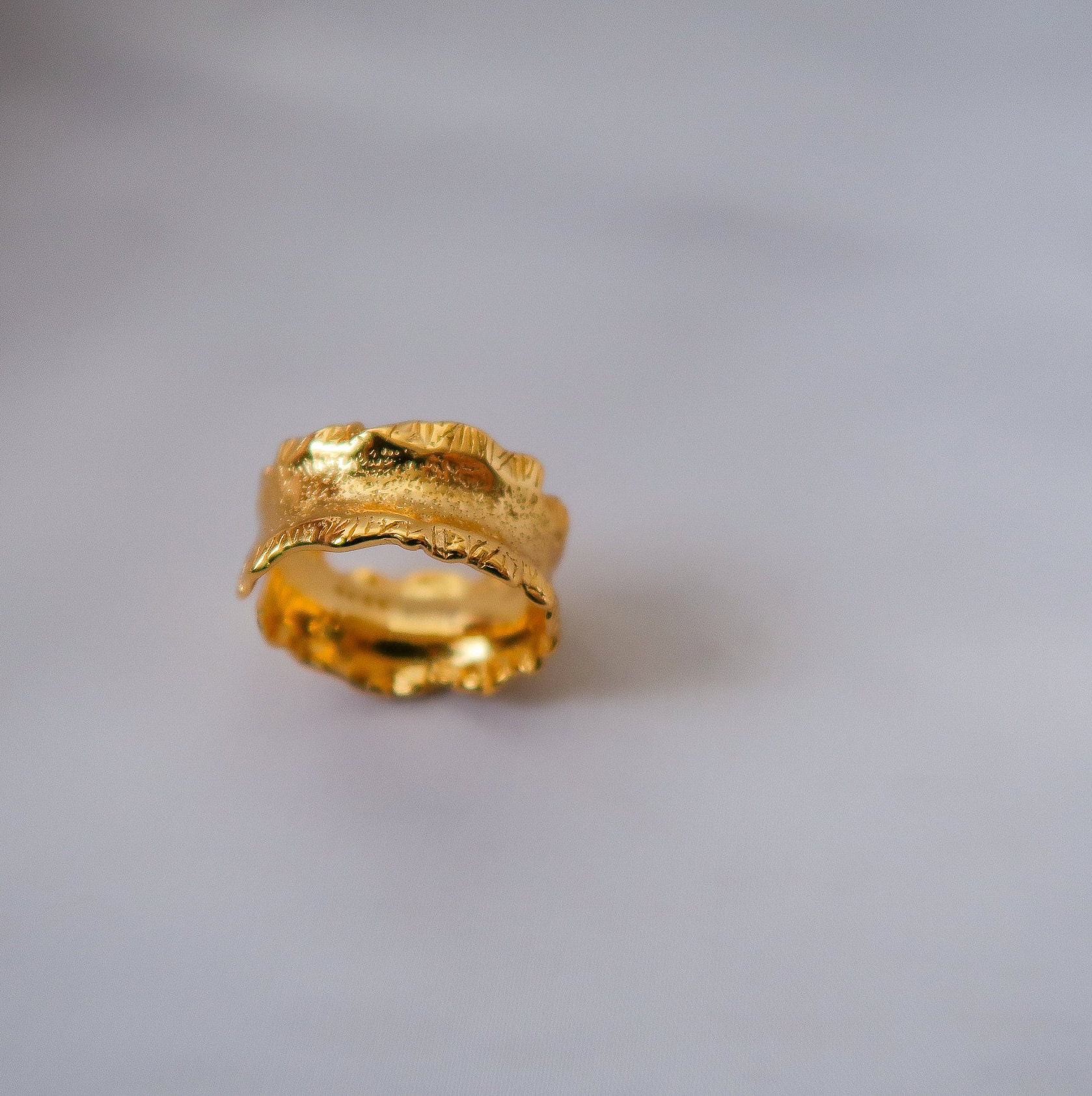 925 18k Gold Ring - Etsy