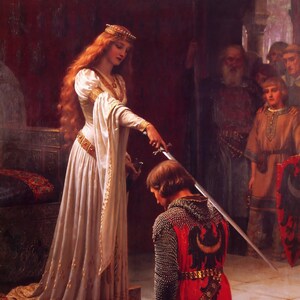 The Accolade - Edmund Leighton Giclee Print (Unframed)