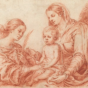 The Mystic St. Catherine - Bartolomé Esteban Murillo Giclee Print (Unframed)
