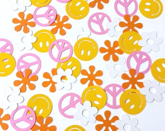 70s Funky Themed Confetti 100 Pieces