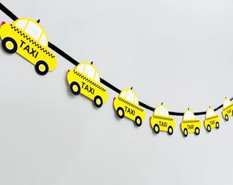 New York Taxi Cab Party Garland