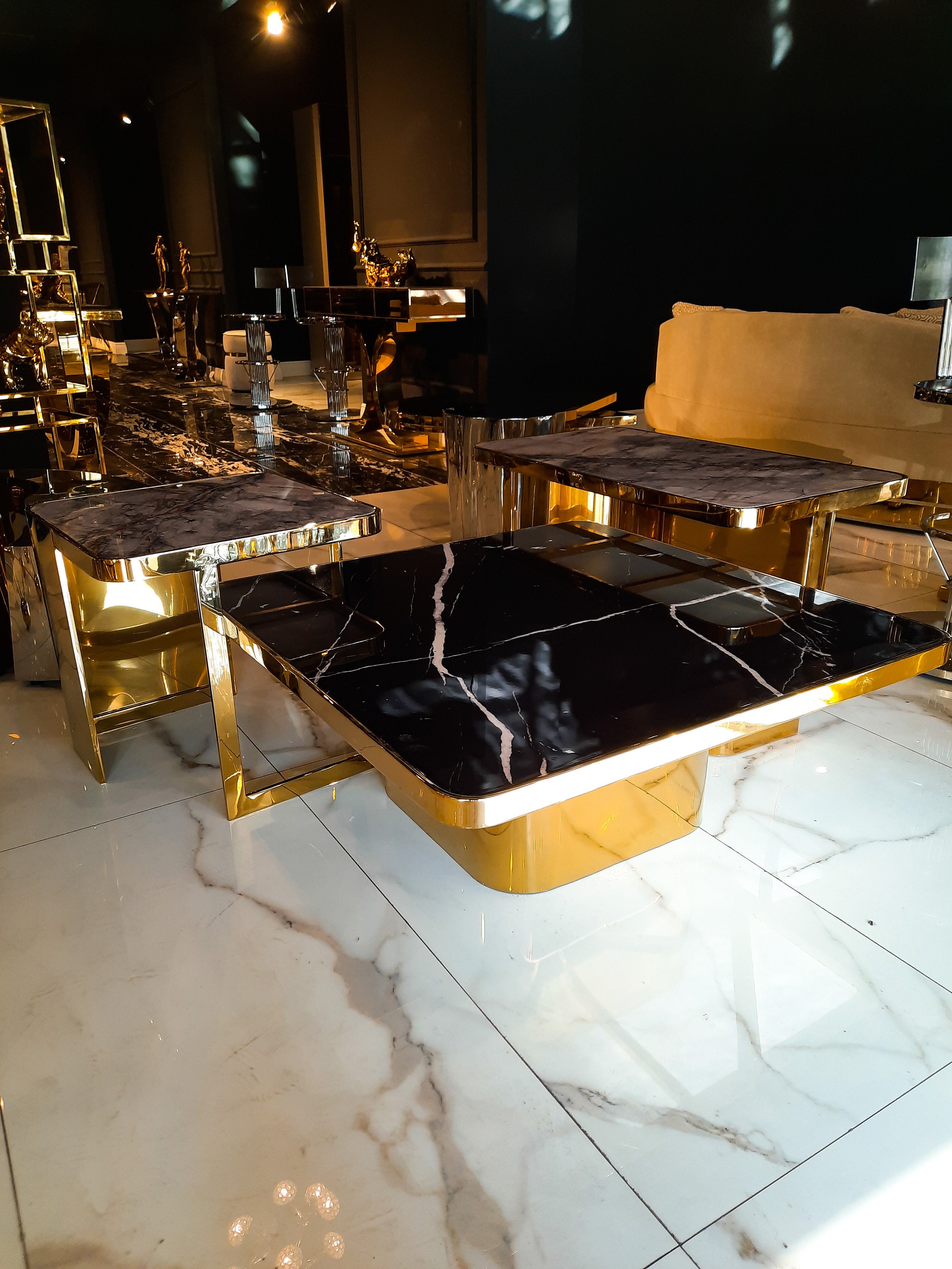 Low Black Coffee Table Etsy