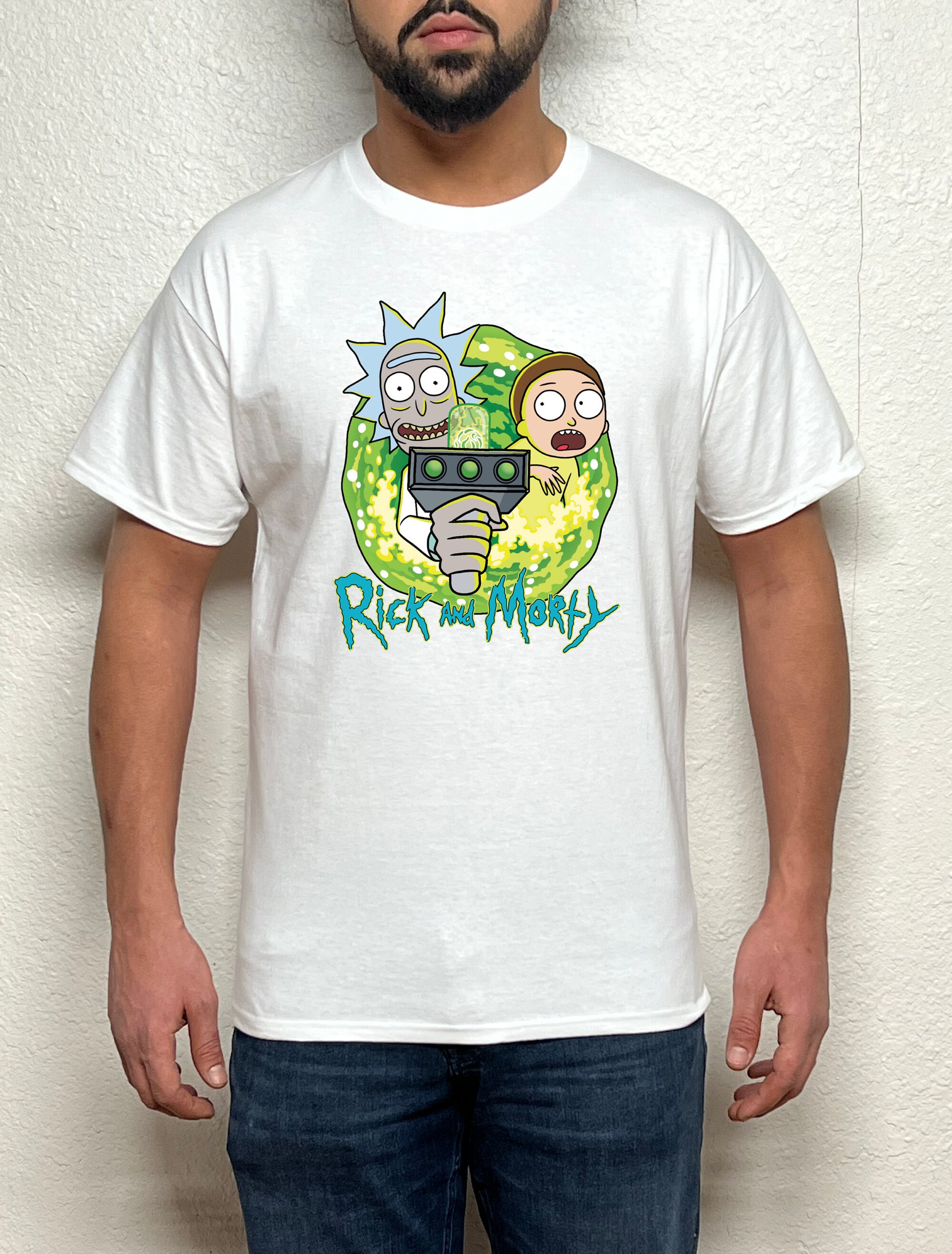 Tuta Estiva Uomo 2 Pezzi Rick And Morty - T-shirt + Pantaloncini In Cotone, Abbigliamento Sportivo Casual, Regalo Per Lui