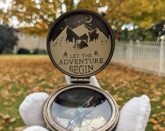 Personalized Compass, baptism gift boy, engraved compass, godson present, christian gifts for men, communion present
