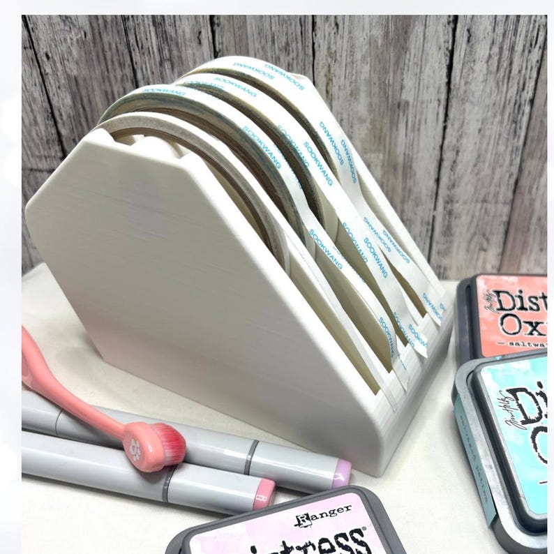 3D Printed Tape Dispenser: Double Sided, Washi & Foam Tape Holder Vit