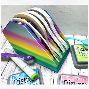 3D Printed Tape Dispenser: Double Sided, Washi & Foam Tape Holder Unicorn