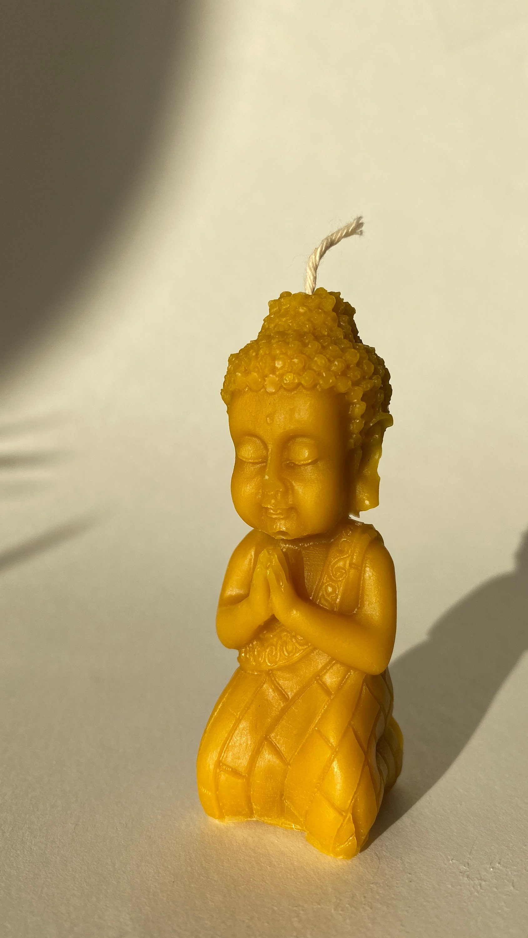 Bougie de Cire Petit Bouddha Décoration Faite à La Main Pour Le Sujet Ésotérique Rituel