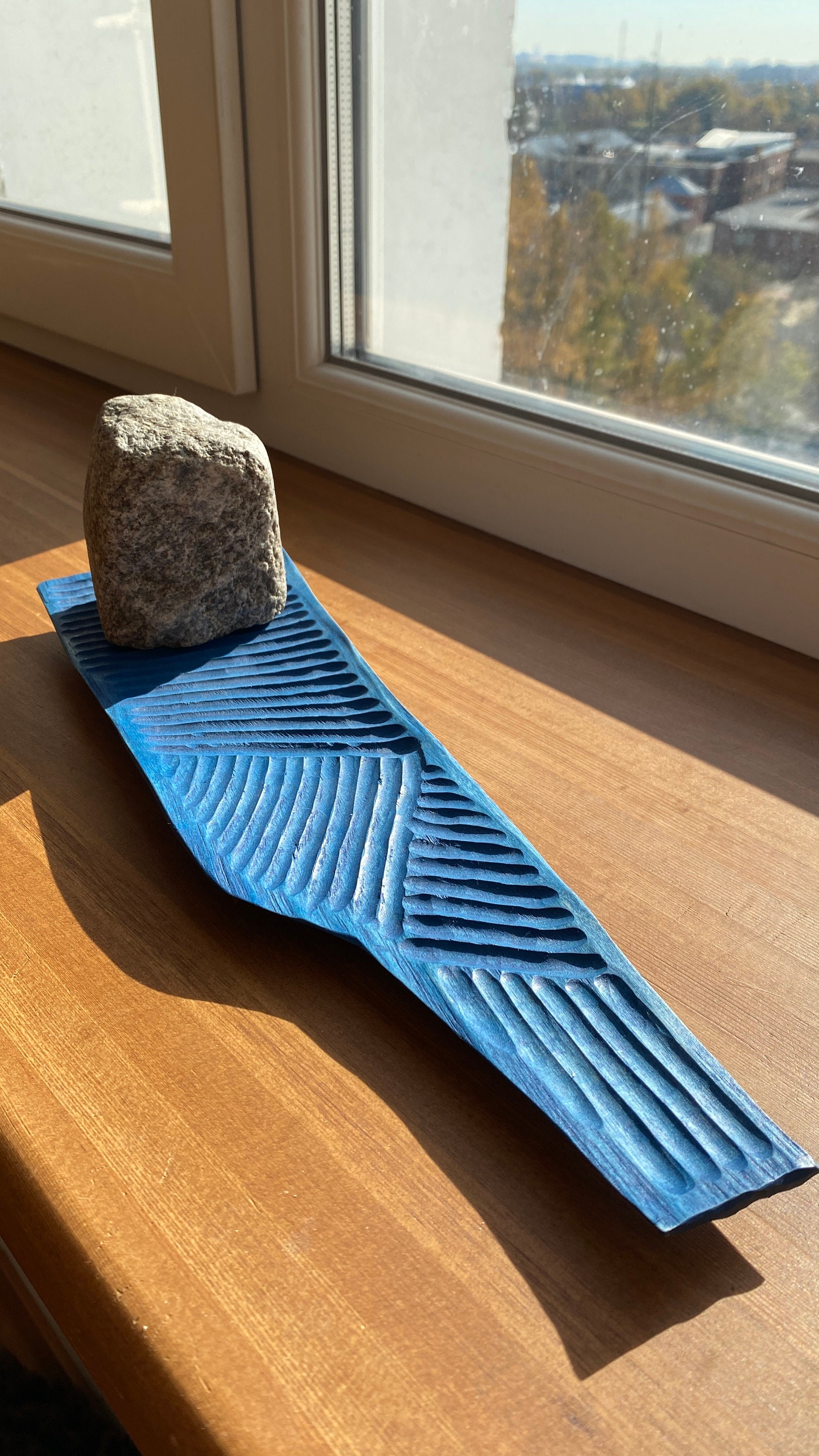 Autel de Table Yoga Décor Minimal Décorations en Bois Wabi Sabi Cadeau Thé Sculpté Pour Hommes Contr