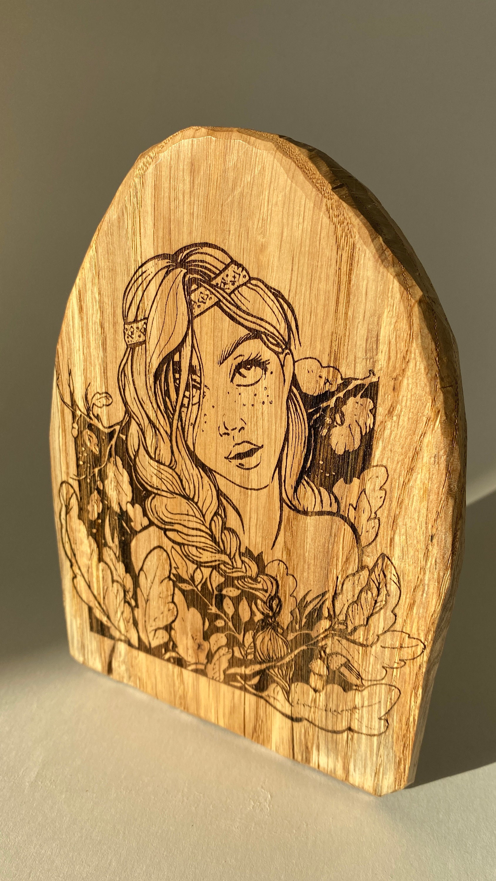 Esprit d'autel de Statuette, Statue d'autel, Figurine en Bois, Fille La Forêt, Dieu Poupée Primitive