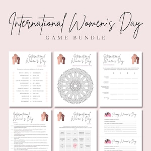 International Women&#39;s Day Games,Womens Day Party,Womens Day Activity Bundle,Female History Game,Womens History Activity,Girls Night,Feminist