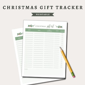 Tracker natalizio minimalista,Lista di Natale,Pianificazione regali,Shopping per le feste,Organizzatore di Natale,Regali,Lista del Black Friday