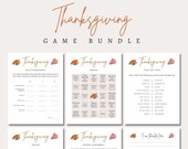 Thanksgiving Game Bundle,I Am Thankful For,Thanksgiving Bingo,Friendsgiving Games,Thanksgiving Trivia,I Am Thankful For,Thanksgiving print