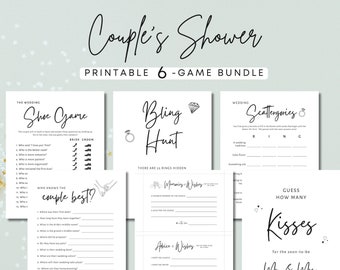 Minimalist Couple's Shower Game Bundle: Jack & Jill Party (PDF)