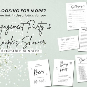 Date Night Ideas-kaart en bord: afdrukbaar verlovingsfeest (digitale download) afbeelding 7