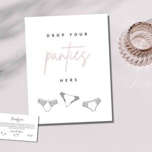 Bachelorette Party Game | Panty Game | Bach Printable | Instant Download | Drop Your Panties | Hens Party | Girls Weekend | Fun Activity