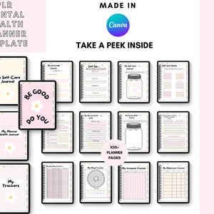 PLR Canva Digital Planner Bundle Templates, PLR Planner Templates ...