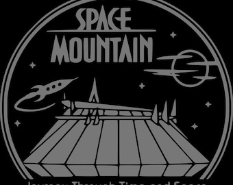 Montaña Espacial SVG PNG DXF: Archivo de corte del Reino Mágico (Descarga digital)