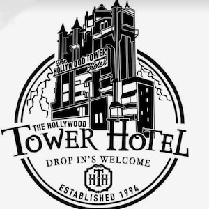 Tower hotel hollywood studios Svg Png, and Dxf, Cricut, Silhouette, Customized Svg, Instant Download, Cut File, Sublimation, Printable
