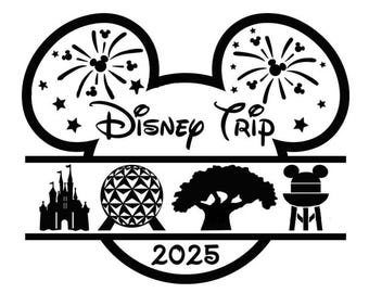 Disney Trip 2025, Parks SVG PNG, Vacation Cut File (Digital Download)