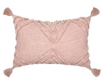 Blush pink shaggy best sale cushions
