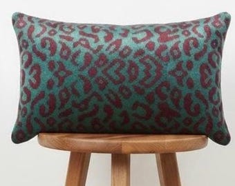 Funda de cojín de terciopelo de seda Ikat de lujo solamente - Seda tejida a mano, reverso de lino, decoración del hogar de edición limitada